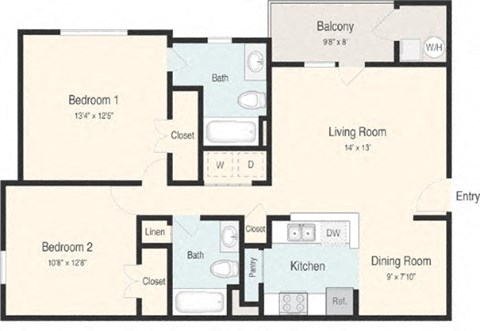 1900 Cliffbrook Lane 2-3 Beds Apartment, Affordable for Rent - Photo Gallery 37